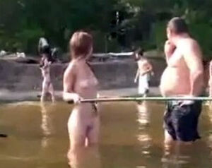 Buzzed youngster gang youngsters bare weekend on the river,