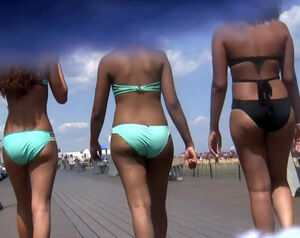 Beach hidden camera, i ensue slowly.Three Latina Maiden