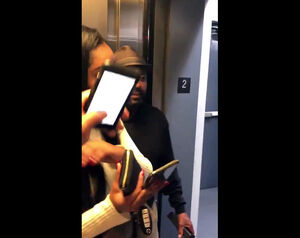 Ebony duo tears up in elevator and caught